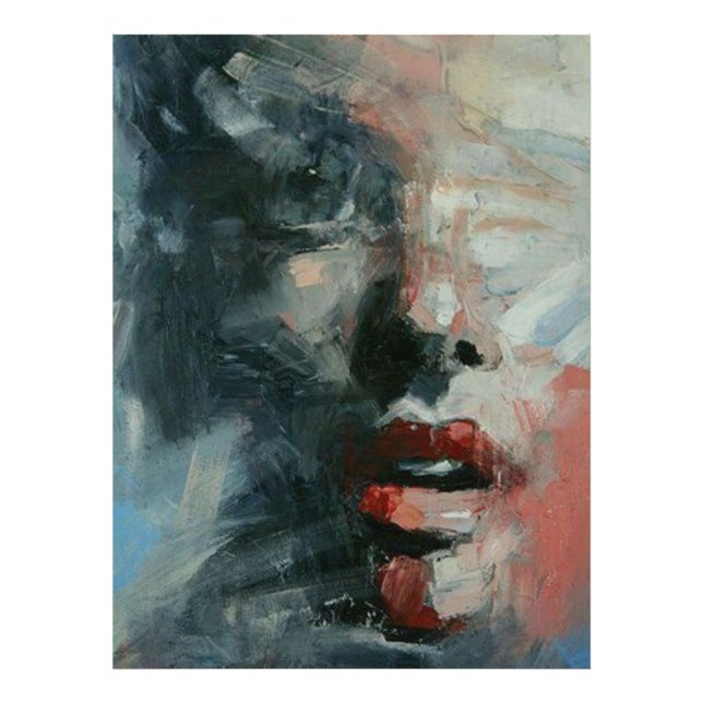 Impression Photo portrait, abstraction, aquarelle, art, art moderne (Devant)