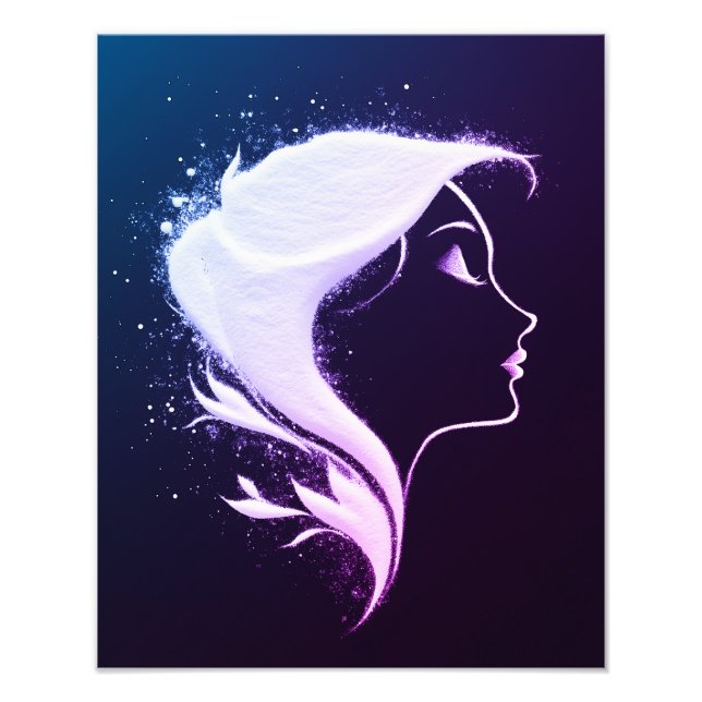 Impression Photo Portrait de femme Abstraite (Devant)