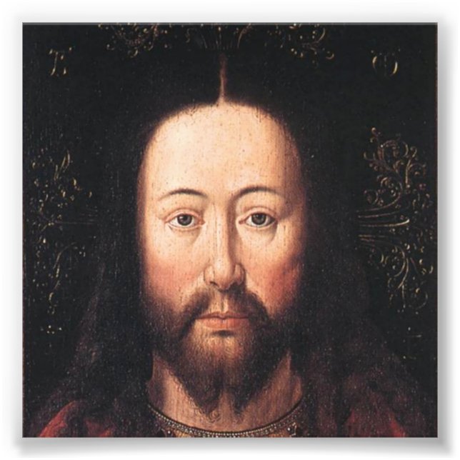 Impression Photo Portrait de Jésus Christ par Jan van Eyck (Devant)
