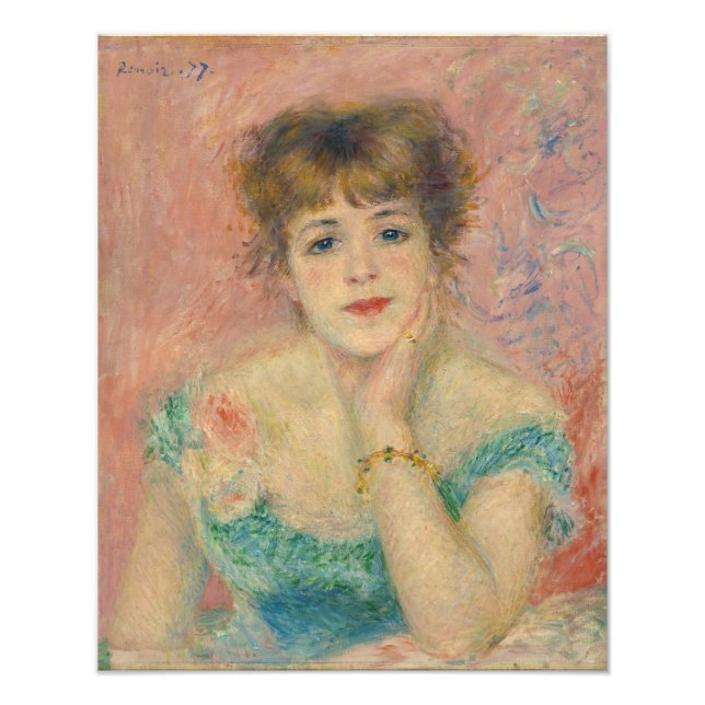 Impression Photo Portrait de l'actrice Jeanne Samary, Auguste Renoi (Devant)