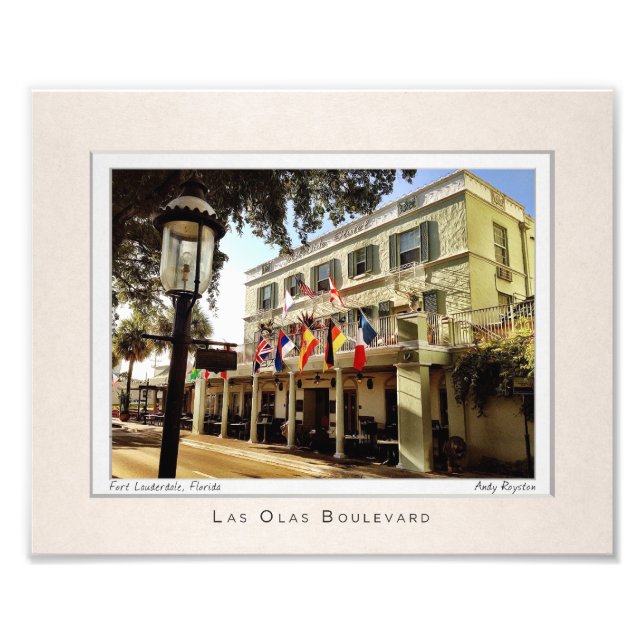 Impression Photo Portrait de l'hôtel Riverside (Devant)