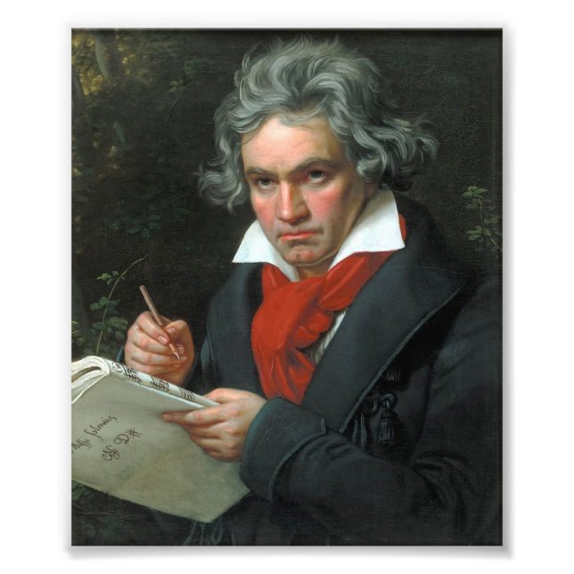 Impression Photo Portrait de Ludwig van Beethoven (Devant)