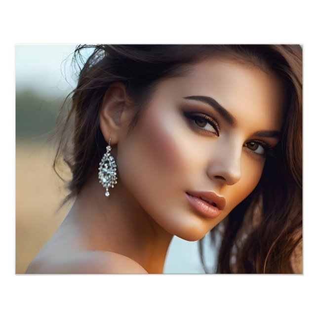 Impression Photo Portrait de mode de l'art féminin (Devant)