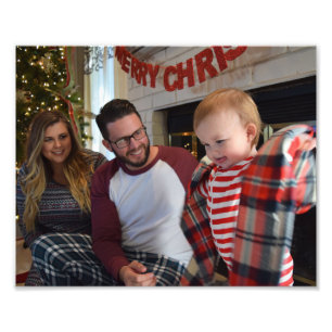 Impression Photo Portrait de Noël Personnaliser le cadre Modèle