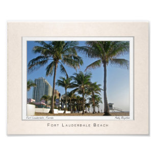 Impression Photo Portrait de plage de Fort Lauderdale