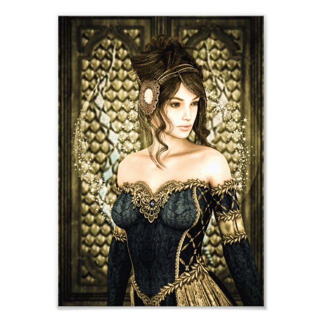 Impression Photo Portrait de princesse de conte de fées enchantée (Devant)