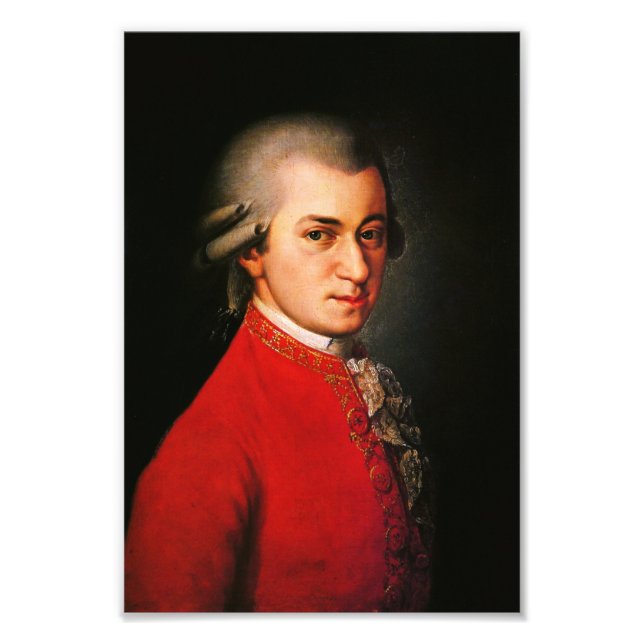 Impression Photo Portrait de Wolfgang Amadeus Mozart (Devant)