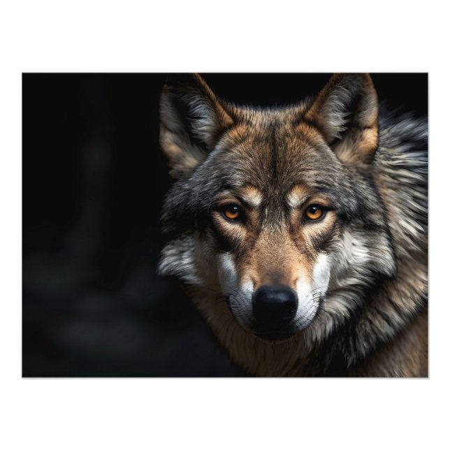 Impression Photo Portrait du loup (Devant)