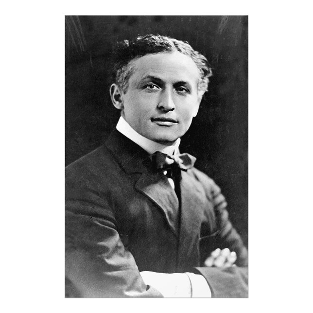 Impression Photo Portrait du magicien américain Harry Houdini (Devant)