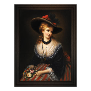 Impression Photo Portrait d'une femme noble par Alois Eckhardt