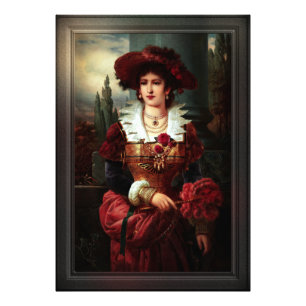 Impression Photo Portrait d'une noble dame par Franz Seraph Russ