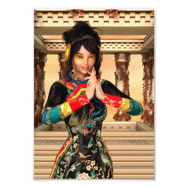 Impression Photo Portrait Fantastique d'Impératrice Chinoise (Devant)