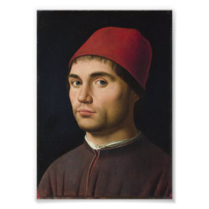 Impression Photo Portrait Homme Antonello Messina peinture vintag