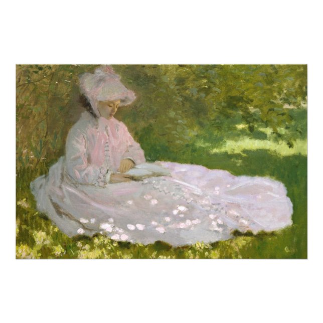 Impression Photo Portrait impressionniste de printemps, Claude Mone (Devant)