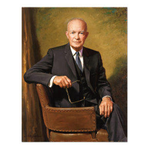 Impression Photo Portrait officiel du président Dwight Eisenhower à