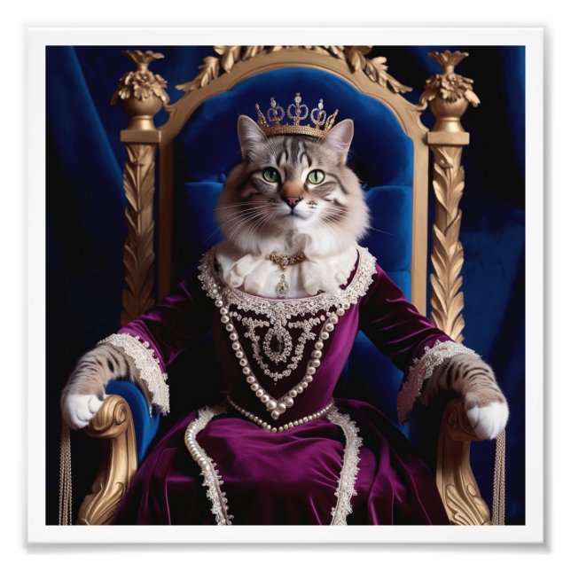 Impression Photo Portrait pour animaux de compagnie Noble Queen - A (Devant)