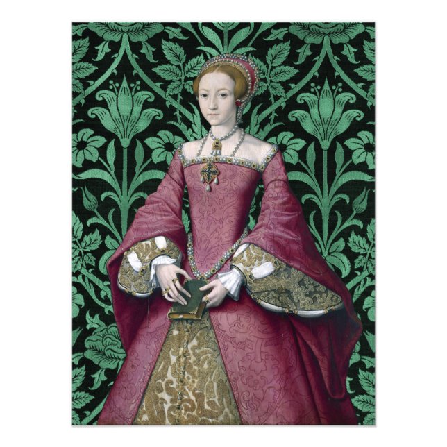 Impression Photo Portrait Princesse Elizabeth Tudor, Reine (Devant)