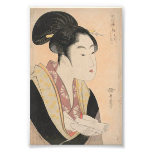 Impression Photo Portrait vintage II de femme d'Ukiyo-e de Japonais