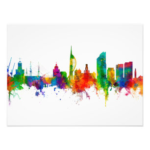 Impression Photo Portsmouth England Skyline