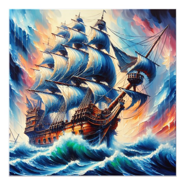 IMPRESSION PHOTO PORTUGAIS GALLEON (Devant)