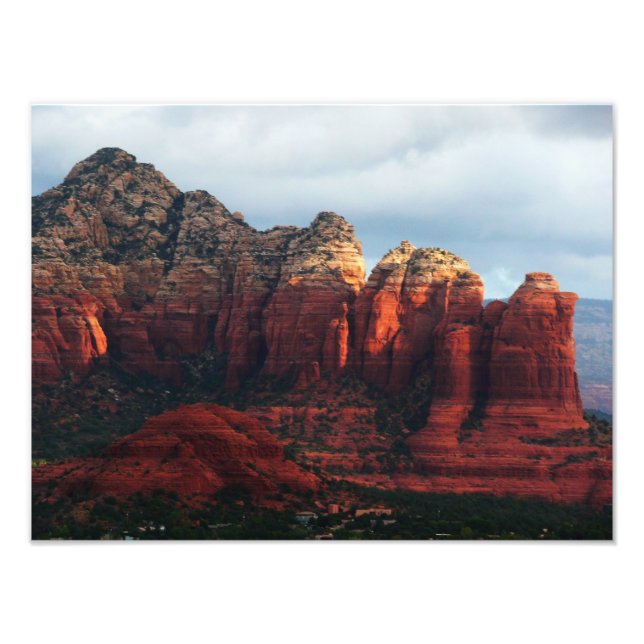 Impression Photo Pot de café nuageux Rock à Sedona Arizona (Devant)