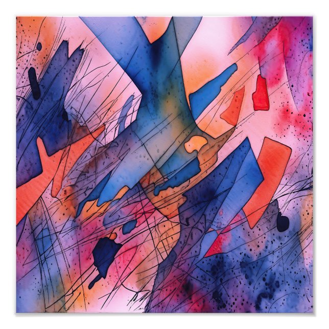 Impression Photo "Potentiel libéré" Art Abstrait contemporain (Devant)