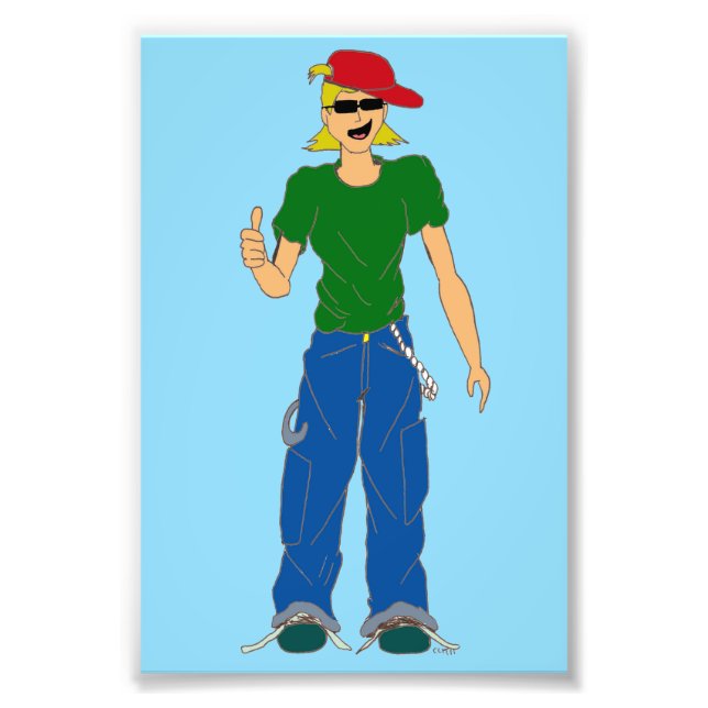 Impression Photo pouce haut (Devant)