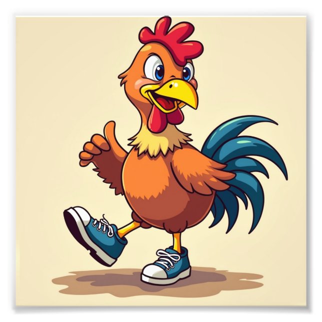 Impression Photo Poulet sportif (Devant)