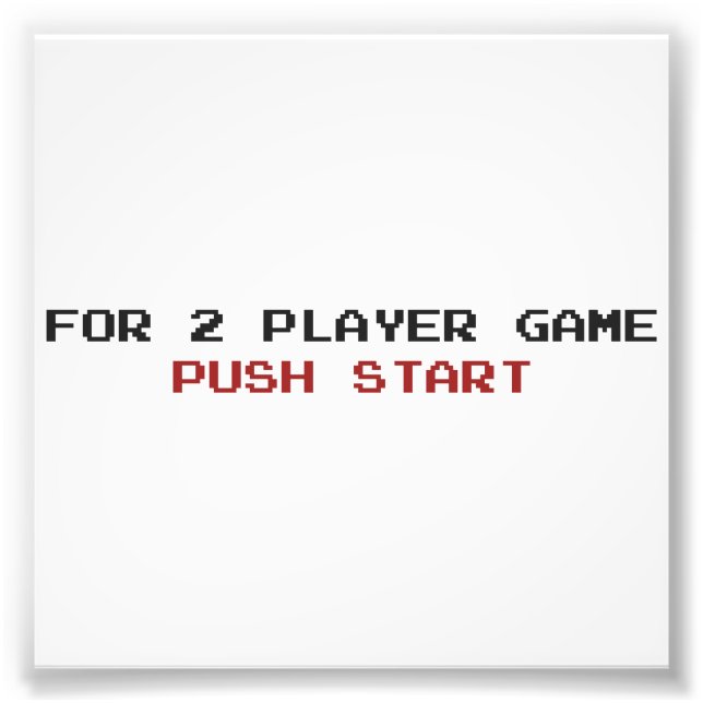 Impression Photo Pour 2 Jouer Jeu Push démarrage (Devant)