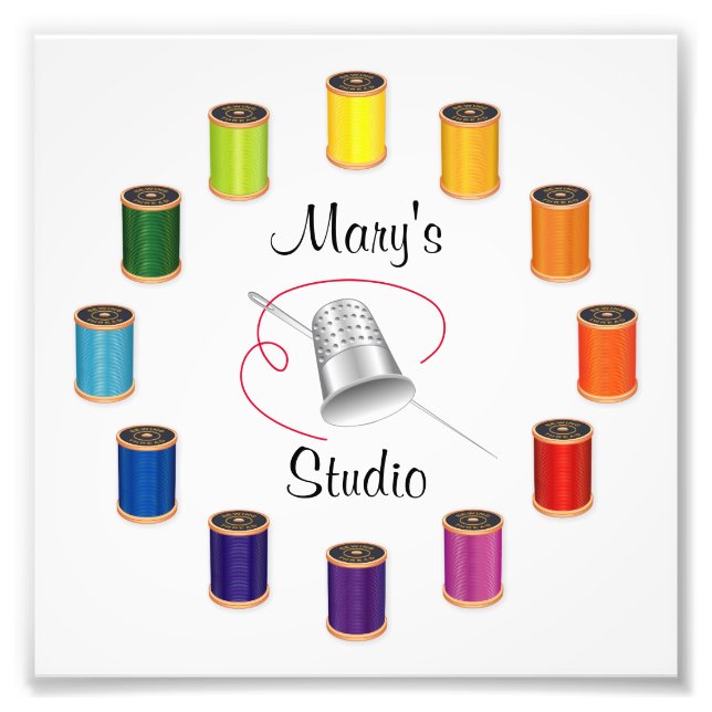 Impression photo pour couture, aiguille et fils (Devant)