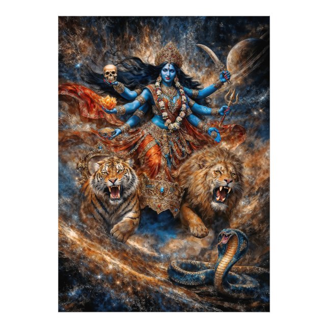 Impression Photo Pouvoirs de l'univers de la déesse Kali (Devant)