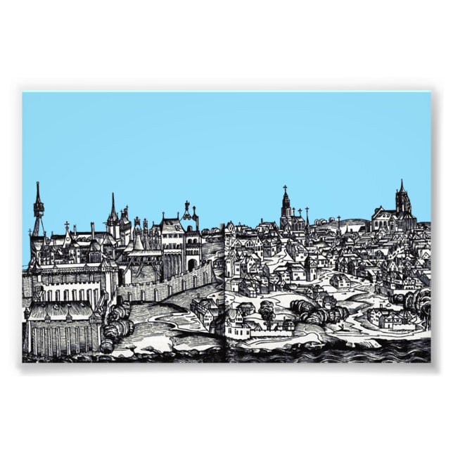 Impression Photo Prague capitale médiévale de la République tchèque (Devant)
