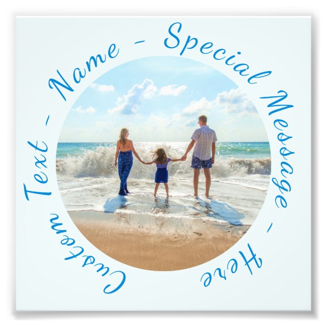 Impression photo préférée avec texte personnalisé (Devant)