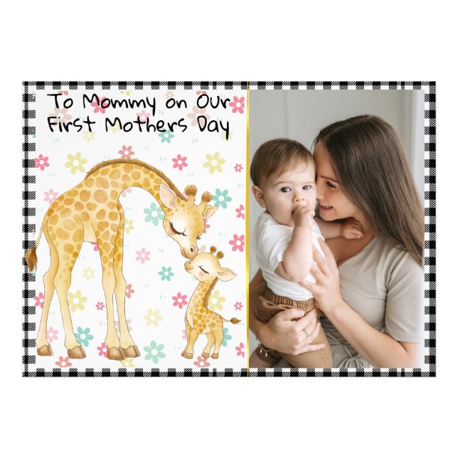 Impression Photo Premier cadeau de jour des mères de bébé (Devant)