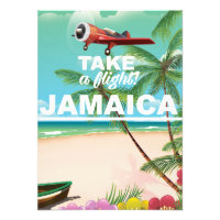 Prenez un vol ! Jamaïque Affiche de vacances rétro