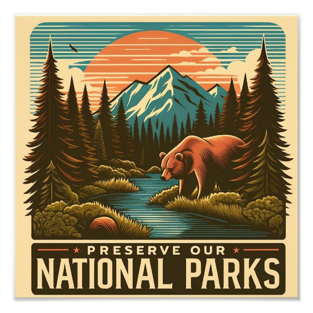 Impression Photo Preserve Our National Parks (Devant)