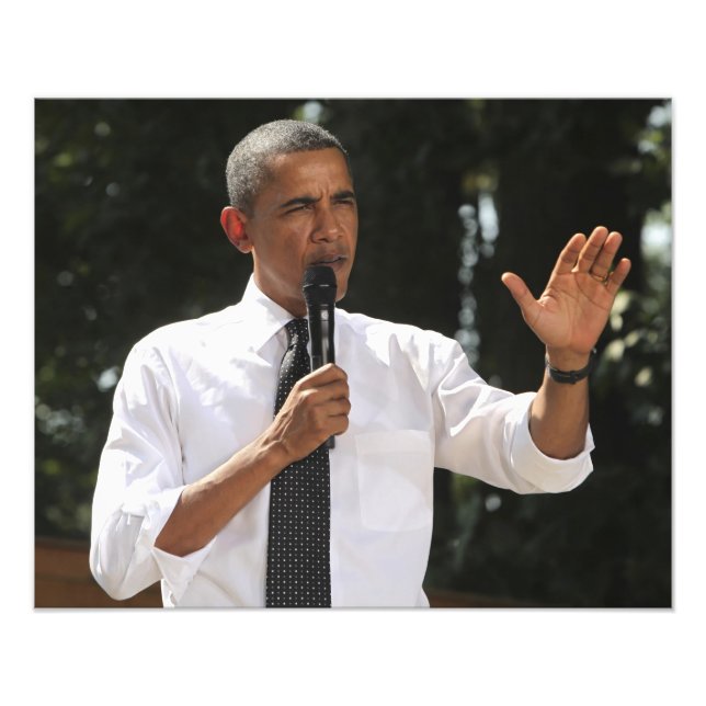 Impression Photo Président Barack répond à des questions sur (Devant)