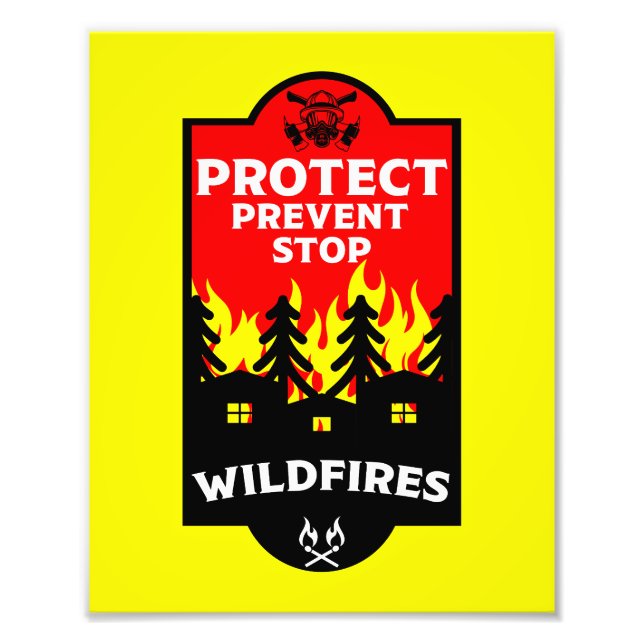 Impression Photo Prévention des incendies de forêt (Devant)