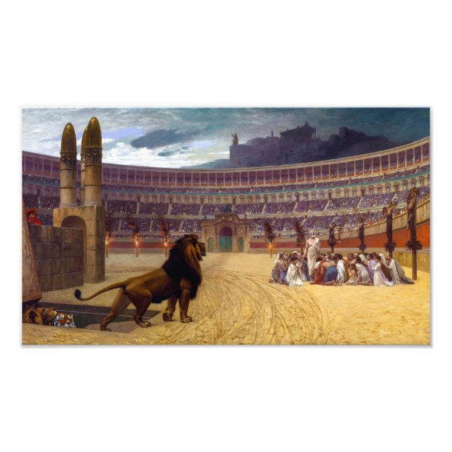 Impression Photo Prière Dernière des martyrs chrétiens | J-L Gé me (Devant)