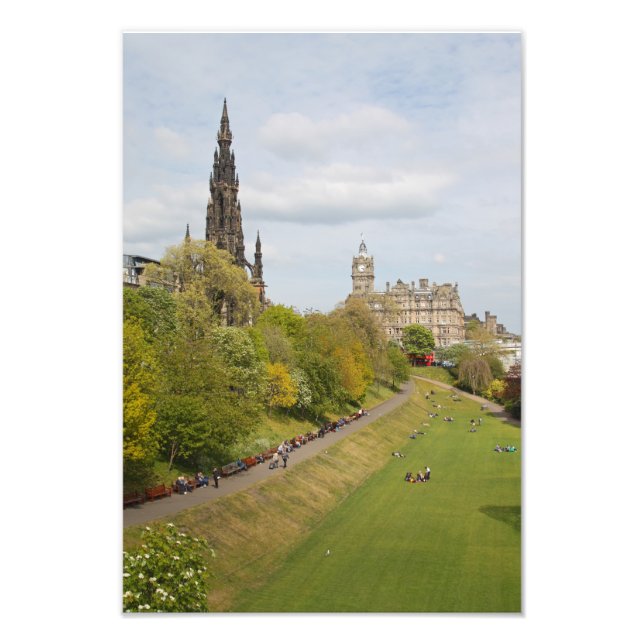 Impression Photo Princes Street Gardens, Édimbourg, Écosse (Devant)