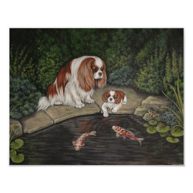 Impression Photo Princesse & grenouille : Cavalier King Charles Spa (Devant)