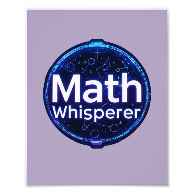 Impression Photo Prof de maths chuchoteur de maths (Devant)