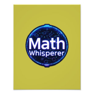 Impression Photo Prof de maths Chuchoteur de maths