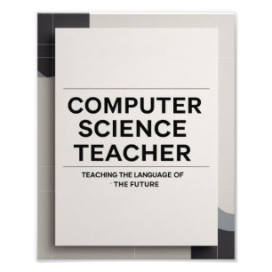 Impression Photo Professeur d'informatique