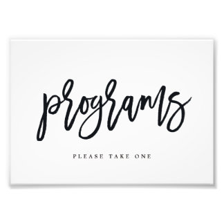 Impression Photo Programmes de mariage Signer Choisissez votre tail