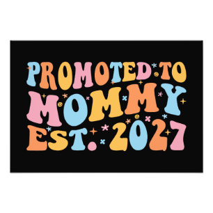 Impression Photo Promue Maman en 2027 Annonce de Nouvelle Maman
