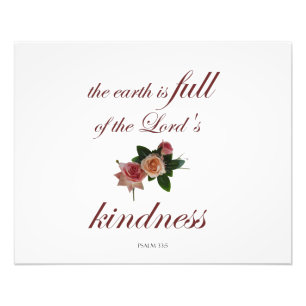 Impression Photo Psaume-33, The Earth is Full of the Lord's Kindnes