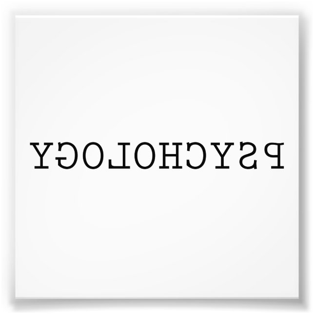 Impression Photo Psychologie inverse (Devant)