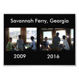 Impression Photo Puis et maintenant - Savannah Ferry, GA