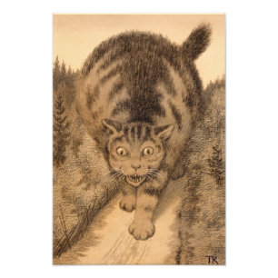 Impression Photo Puis le Tabby est allé loin, et plus loin que loin